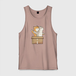 Майка мужская хлопок Catanic, цвет: пыльно-розовый