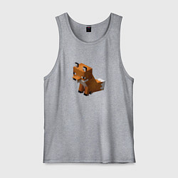 Мужская майка Милая лиса из Майнкрафта