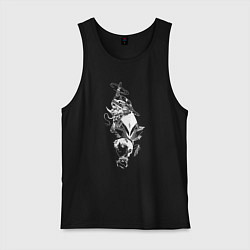 Мужская майка Синдзи и меха Ева 01 - Евангелион