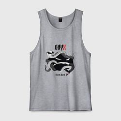 Майка мужская хлопок Onyx black rock, цвет: меланж