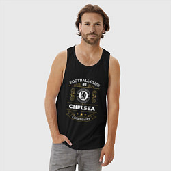 Майка мужская хлопок Chelsea FC 1, цвет: черный — фото 2