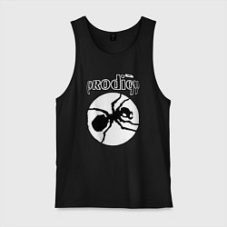 Майка мужская хлопок The prodigy ant, цвет: черный