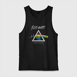 Майка мужская хлопок Floyd Heart Pink Floyd, цвет: черный