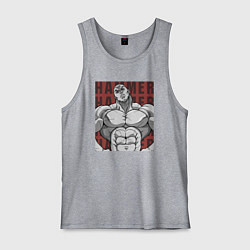 Майка мужская хлопок Джек Хаммер, цвет: меланж