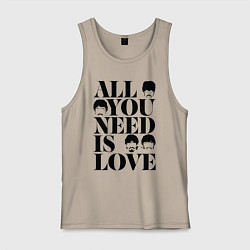 Мужская майка ALL YOU NEED IS LOVE THE BEATLES