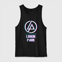 Майка мужская хлопок Linkin Park Glitch Rock, цвет: черный