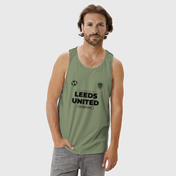 Майка мужская хлопок Leeds United Униформа Чемпионов, цвет: авокадо — фото 2