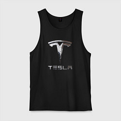 Мужская майка Tesla Logo Тесла Логотип