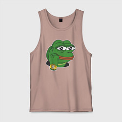 Мужская майка Пепе Лягушонок советует думать