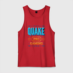 Майка мужская хлопок Игра Quake pro gaming, цвет: красный