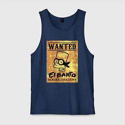 Мужская майка Розыск - Барт Симпсон - вознаграждение гарантирова