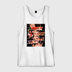 Майка мужская хлопок Stray Kids eyes, цвет: белый