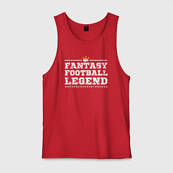 Майка мужская хлопок Fantasy Football Legend, цвет: красный