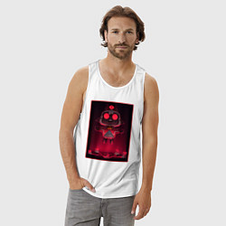 Майка мужская хлопок Cult of the Lamb - Картина - Ритуал, цвет: белый — фото 2