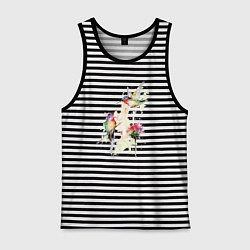 Мужская майка Живопись полет колибри