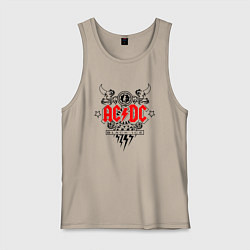 Мужская майка ACDC Black Ice с молниями