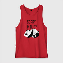 Мужская майка Извини я занят - панда