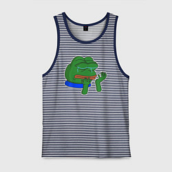 Мужская майка Лягушонок Пепе в слезах