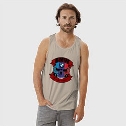 Майка мужская хлопок BMW sport mind, цвет: миндальный — фото 2