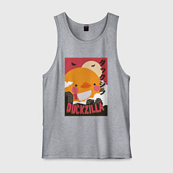 Мужская майка Утка Годзилла