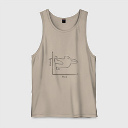 Мужская майка Утка - кролик