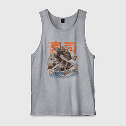 Мужская майка Суши дракон Канагавы