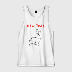 Мужская майка New year rabbit