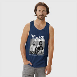 Майка мужская хлопок Black Sabbath rock, цвет: тёмно-синий — фото 2