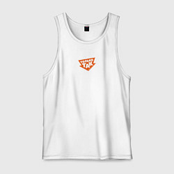 Майка мужская хлопок Только так, цвет: белый