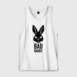 Майка мужская хлопок Bad rabbit, цвет: белый