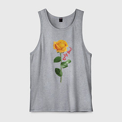 Мужская майка Жёлтая роза - only you
