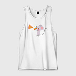 Мужская майка Мышонок-трубач