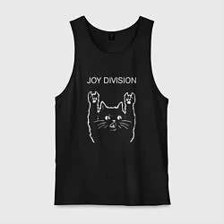 Мужская майка Joy Division рок кот