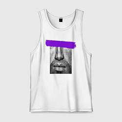 Майка мужская хлопок Purple censore, цвет: белый