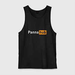 Майка мужская хлопок Street football - Panna hub, цвет: черный