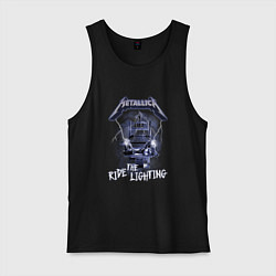Майка мужская хлопок Metallica ride the lighting, цвет: черный