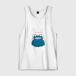 Майка мужская хлопок Totoro Darko, цвет: белый