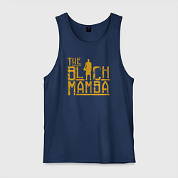 Майка мужская хлопок The black mamba, цвет: тёмно-синий
