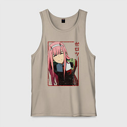 Мужская майка Zero Two anime girl
