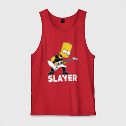 Мужская майка Slayer Барт Симпсон рокер