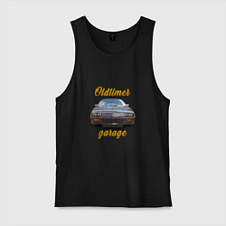 Майка мужская хлопок Ретро маслкар Chevrolet Camaro, цвет: черный