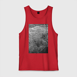 Майка мужская хлопок Чёрные пузыри, цвет: красный