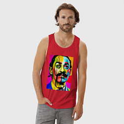 Майка мужская хлопок Salvador Dali, цвет: красный — фото 2