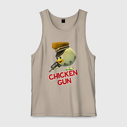 Мужская майка Chicken Gun logo