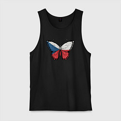 Мужская майка Чехия бабочка