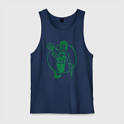 Майка мужская хлопок Celtics man, цвет: тёмно-синий