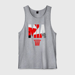 Майка мужская хлопок Miami buckets, цвет: меланж