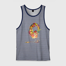 Мужская майка Наушники проводные