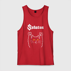 Мужская майка Sabaton rock cat