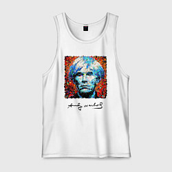 Майка мужская хлопок Andy Warhol - celebrity, цвет: белый